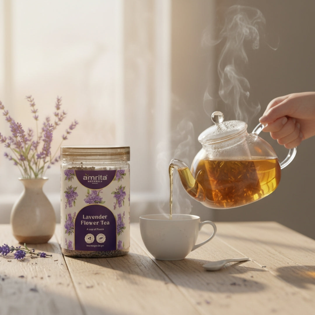 Pure Lavender Bliss Tea Amrita Naturals