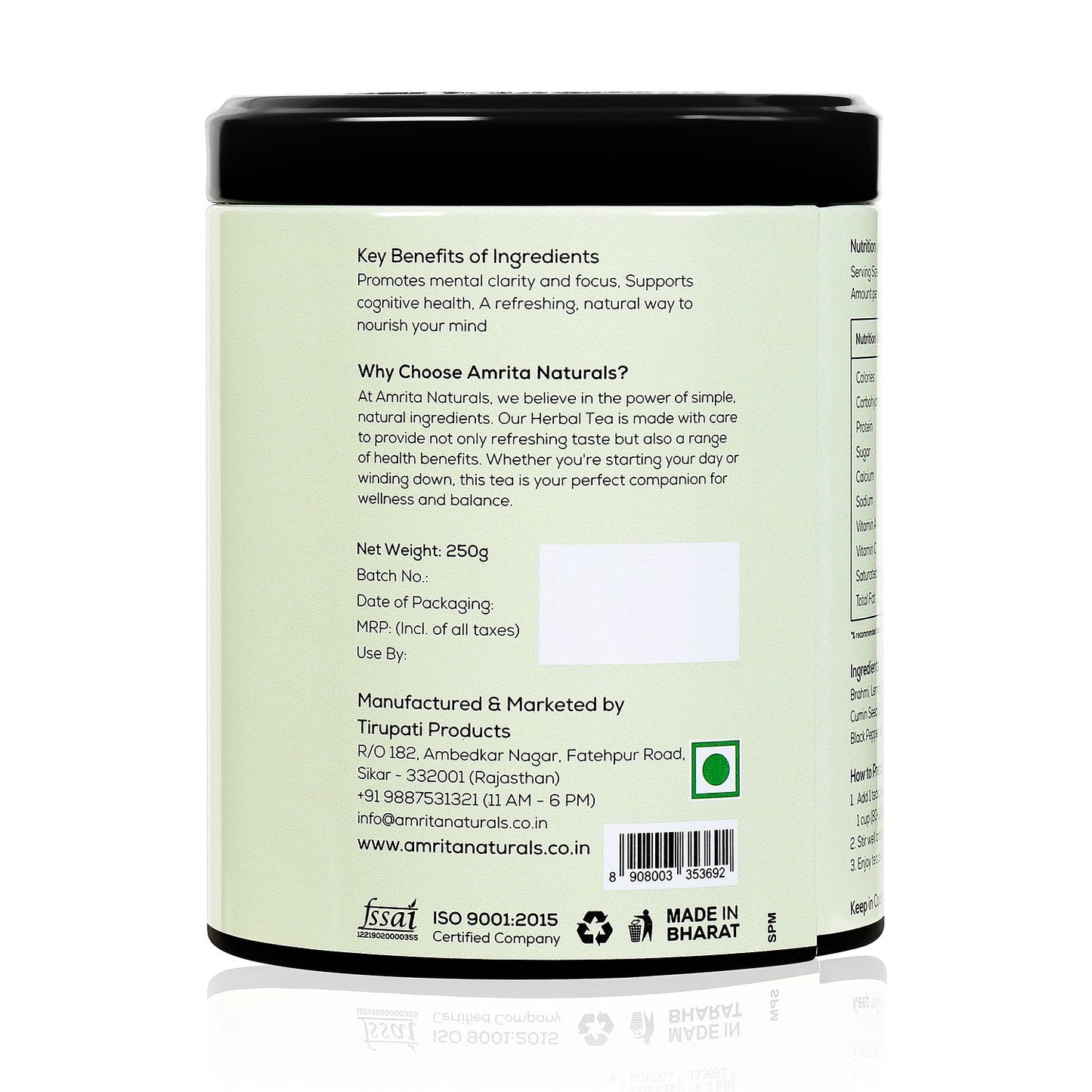 BRAHMI HERBAL TEA Amrita Naturals