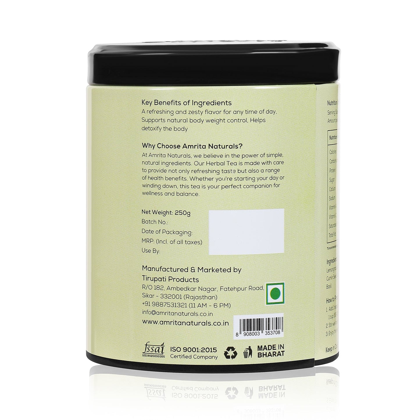 LEMONGRASS HERBAL TEA Amrita Naturals