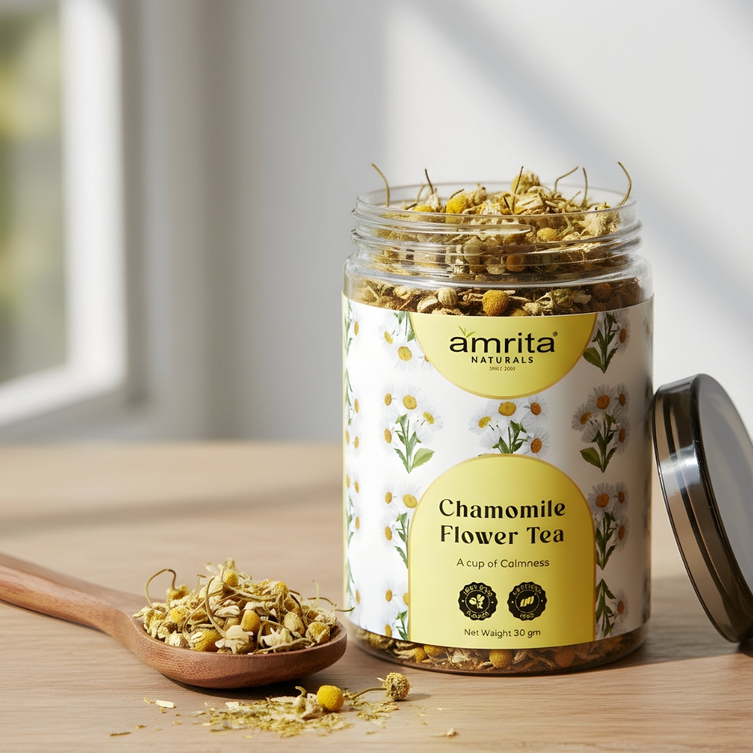 Chamomile Calm Flower Tea Amrita Naturals