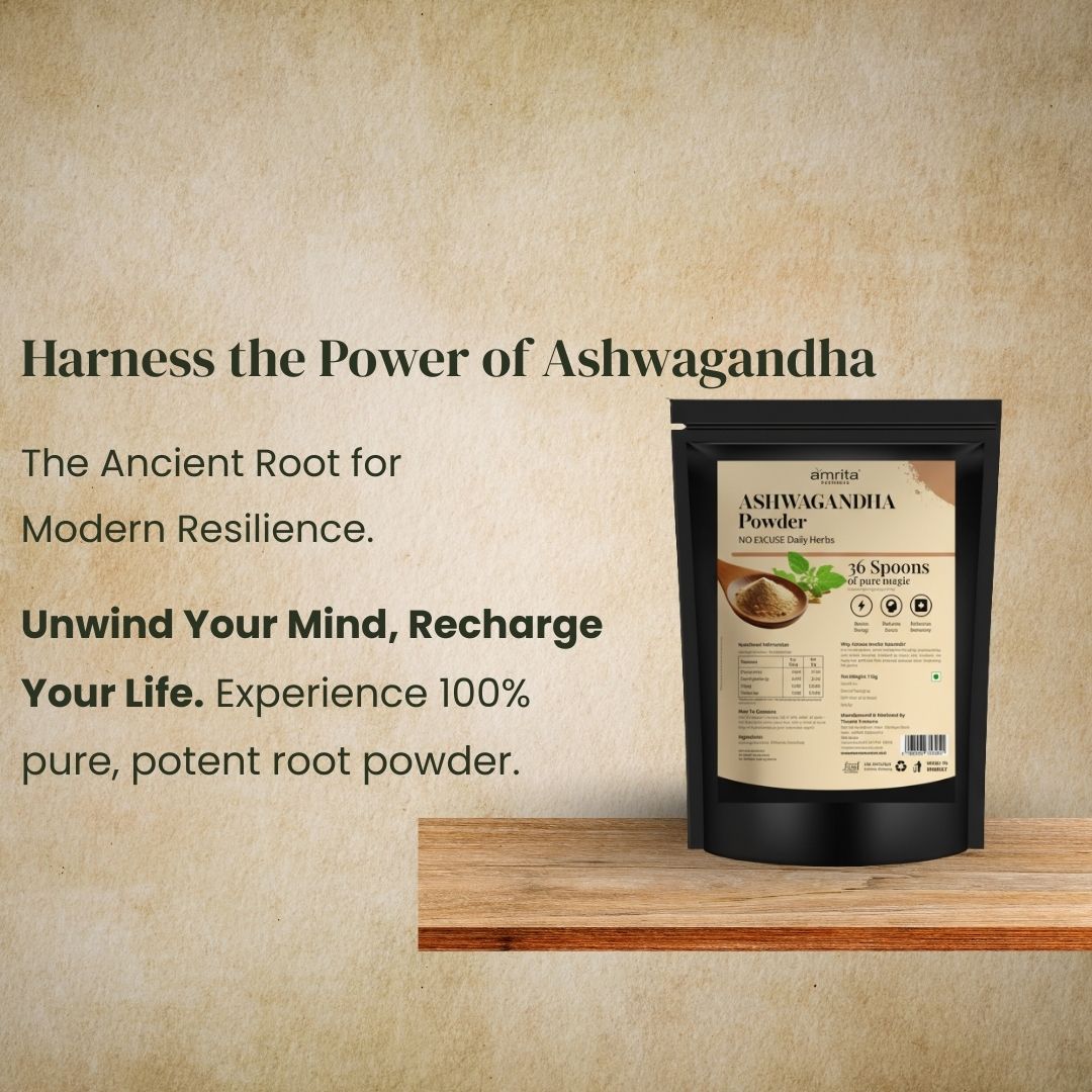 Ashwagandha Energy Booster Powder Amrita Naturals
