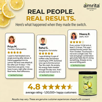 Lemon Herbal Daily Tea Amrita Naturals