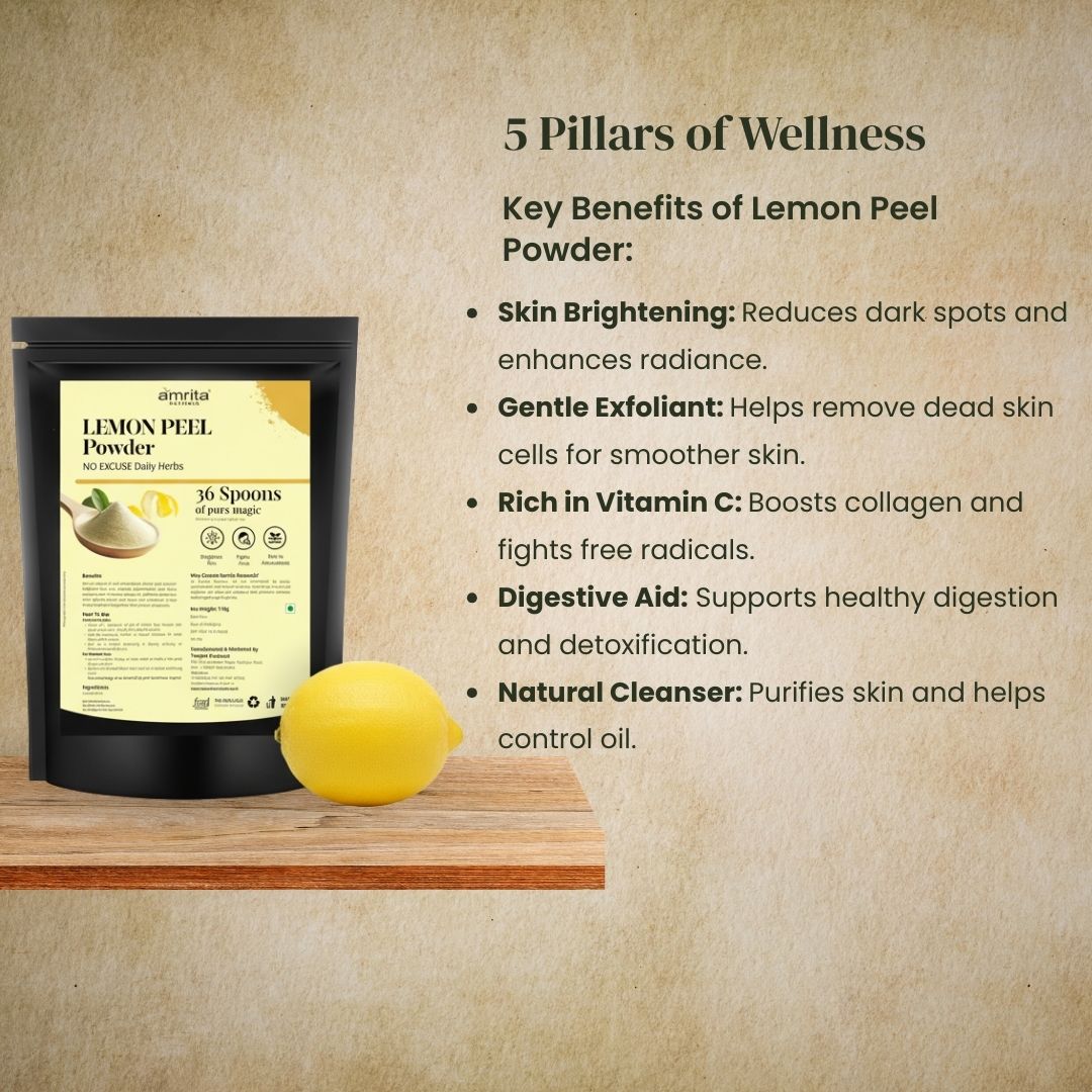 Lemon Peel Vitamin C Powder Amrita Naturals