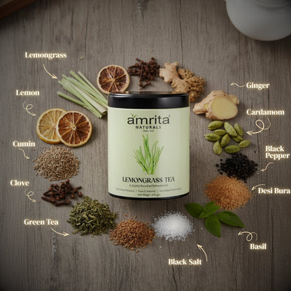 Lemongrass Refresh Herbal Tea Amrita Naturals