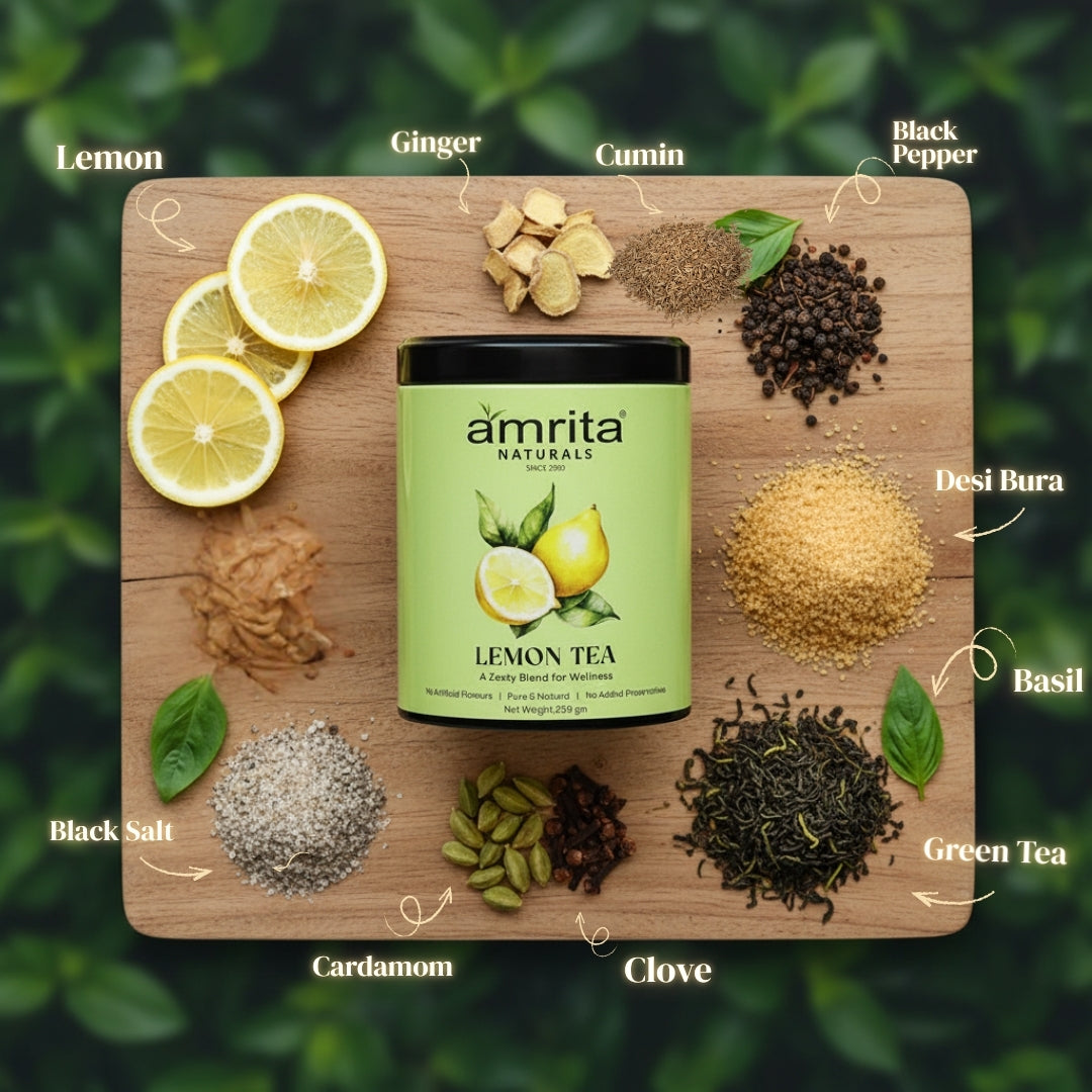Lemon Herbal Daily Tea Amrita Naturals