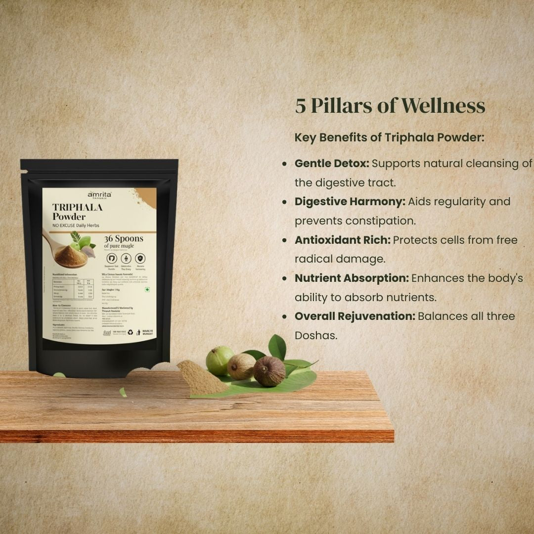 Triphala Detoxifying Powder Amrita Naturals