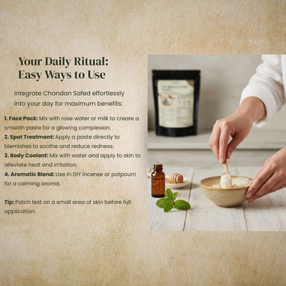 Pure Chandan Powder (White) Amrita Naturals