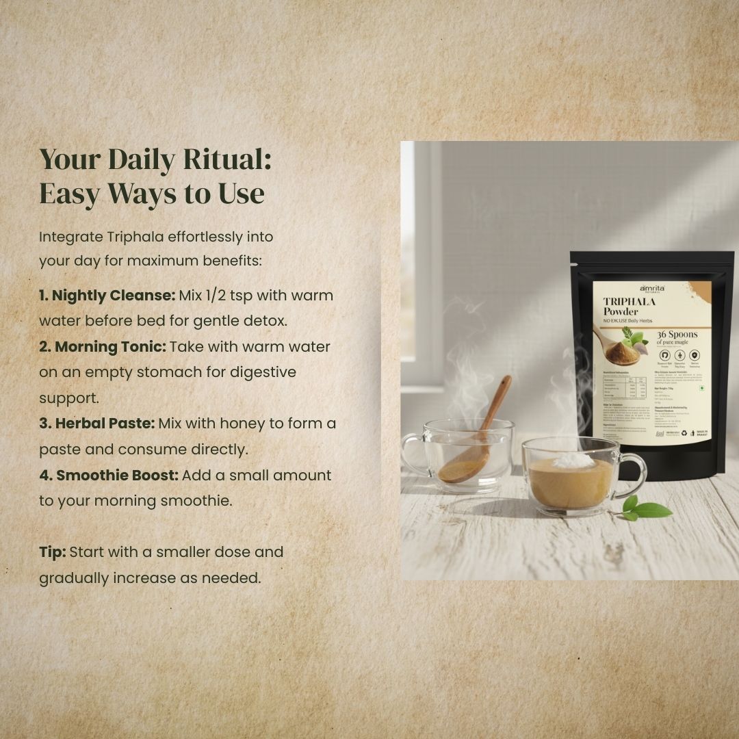 Triphala Detoxifying Powder Amrita Naturals
