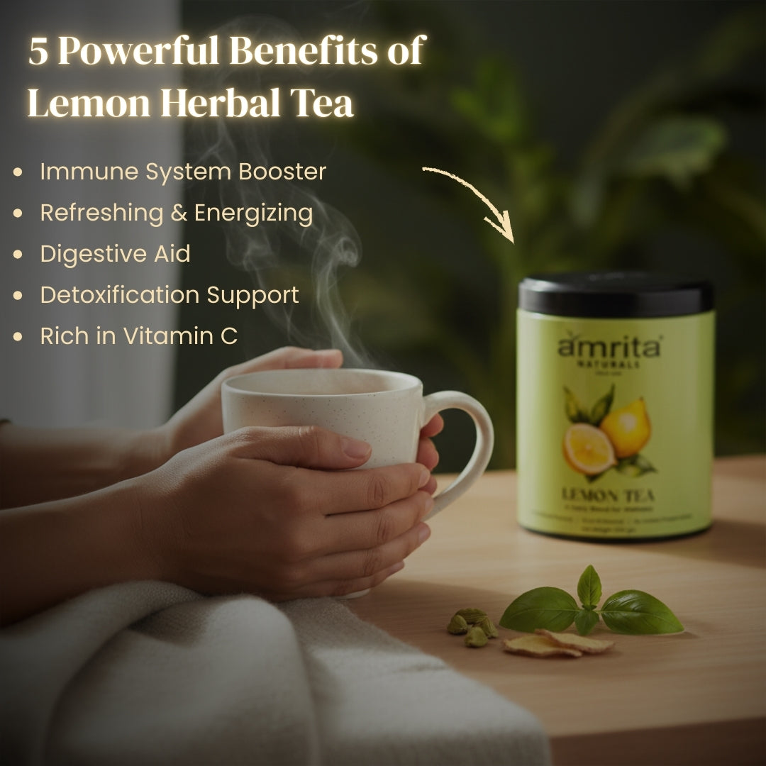 Lemon Herbal Daily Tea Amrita Naturals