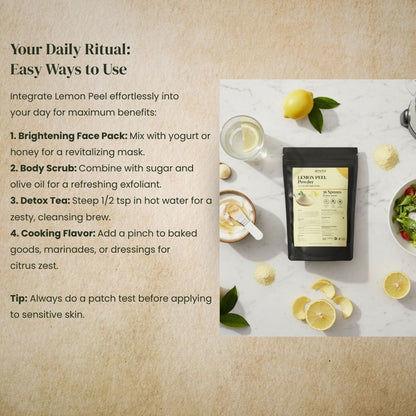 Lemon Peel Vitamin C Powder Amrita Naturals