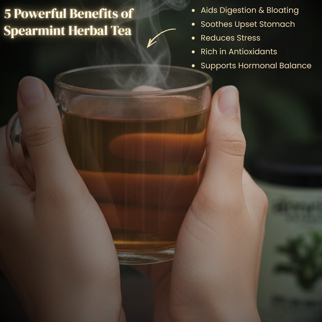 Spearmint Calm Herbal Tea Amrita Naturals