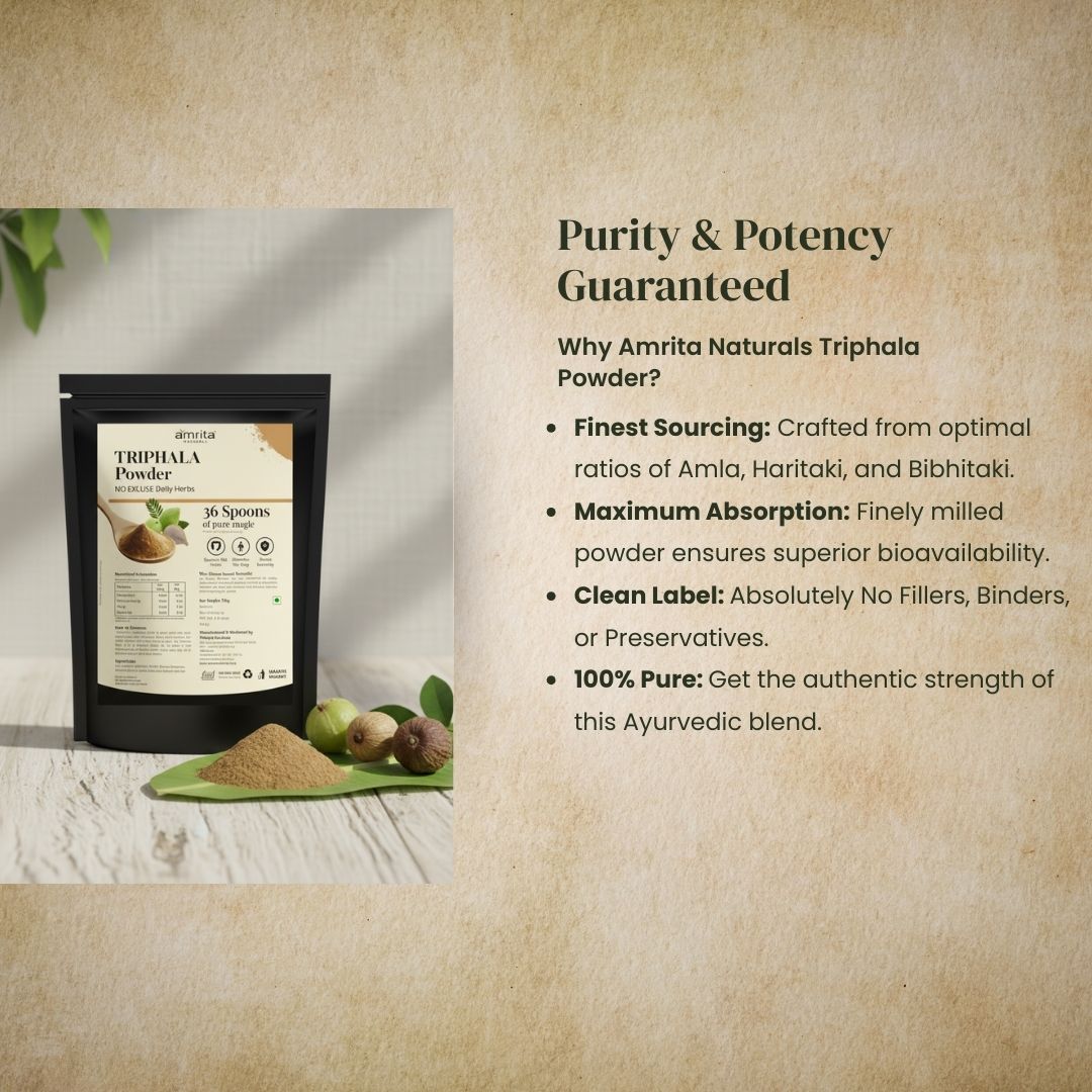 Triphala Detoxifying Powder Amrita Naturals