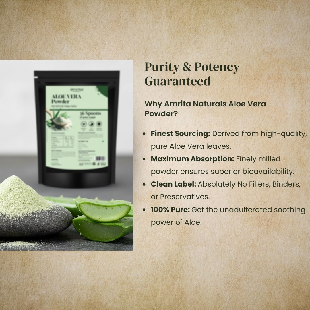 Pure Aloe Vera Hydrating Powder Amrita Naturals
