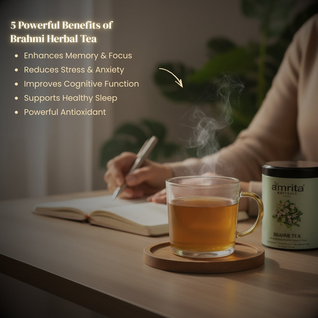 Brahmi Focus Herbal Tea Amrita Naturals