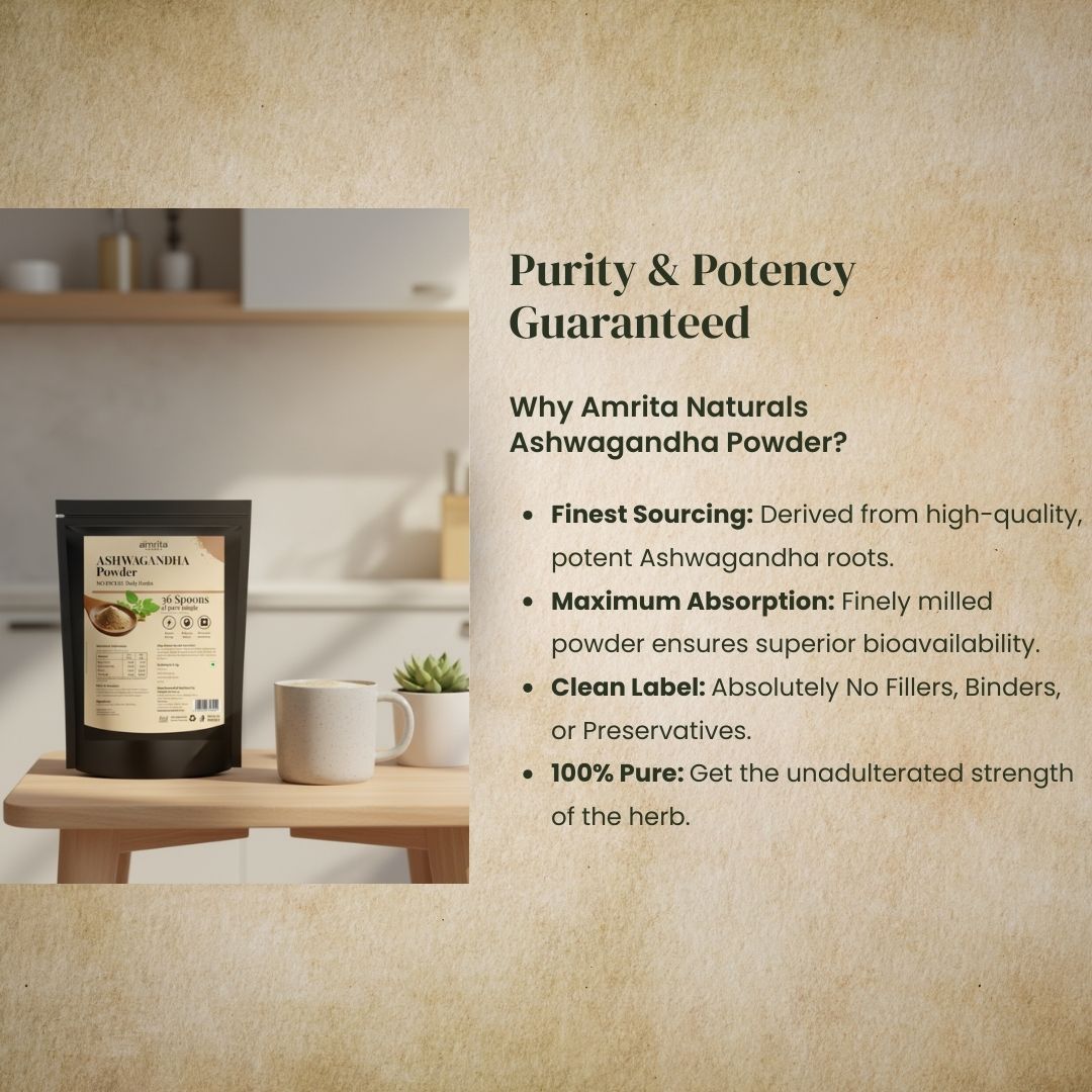 Ashwagandha Energy Booster Powder Amrita Naturals