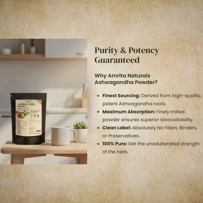 Ashwagandha Energy Booster Powder Amrita Naturals