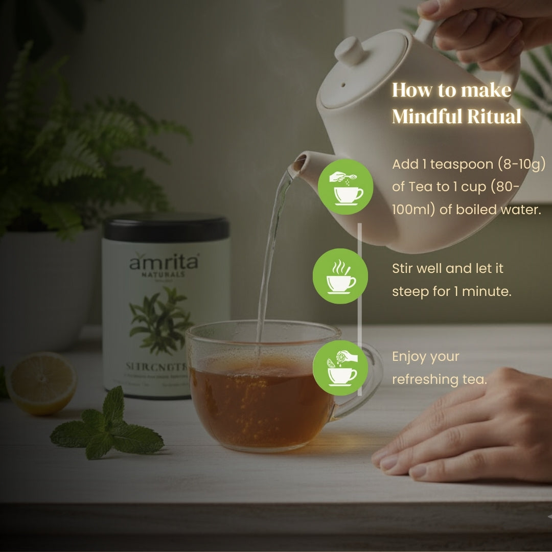 Spearmint Calm Herbal Tea Amrita Naturals