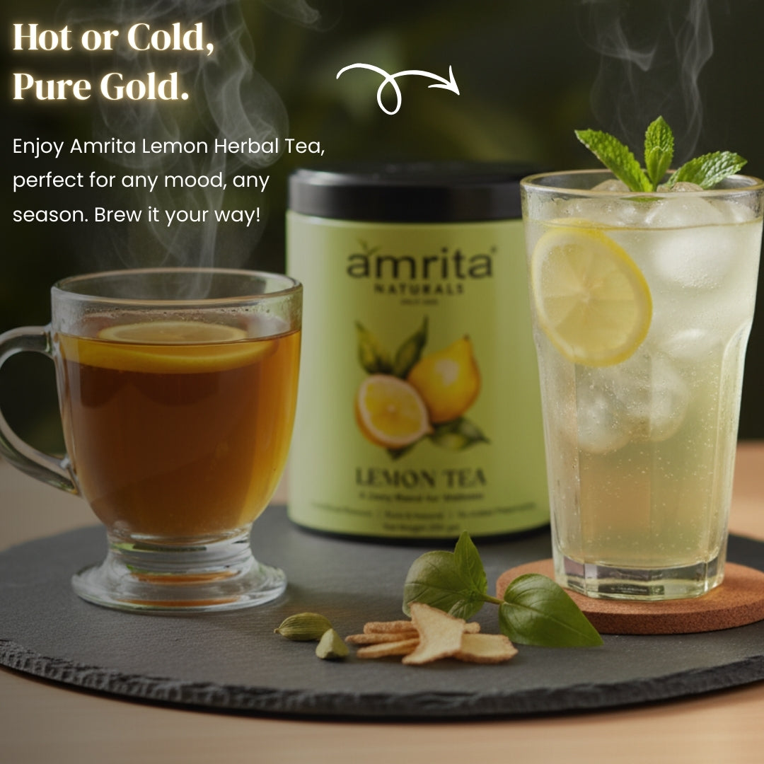Lemon Herbal Daily Tea Amrita Naturals