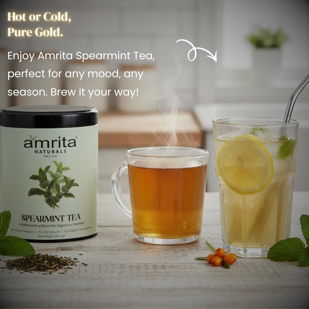 Spearmint Calm Herbal Tea Amrita Naturals