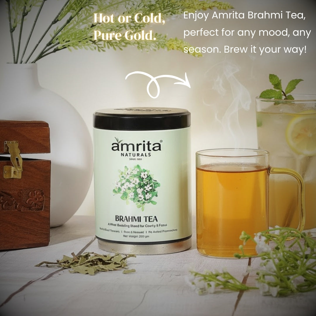 Brahmi Focus Herbal Tea Amrita Naturals