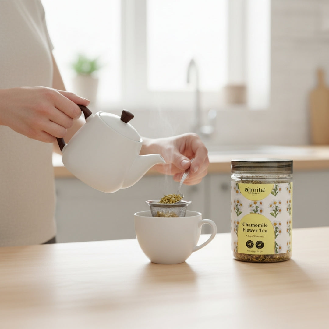 Chamomile Calm Flower Tea Amrita Naturals