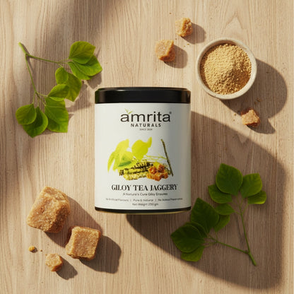 Giloy Jaggery Herbal Tea Amrita Naturals