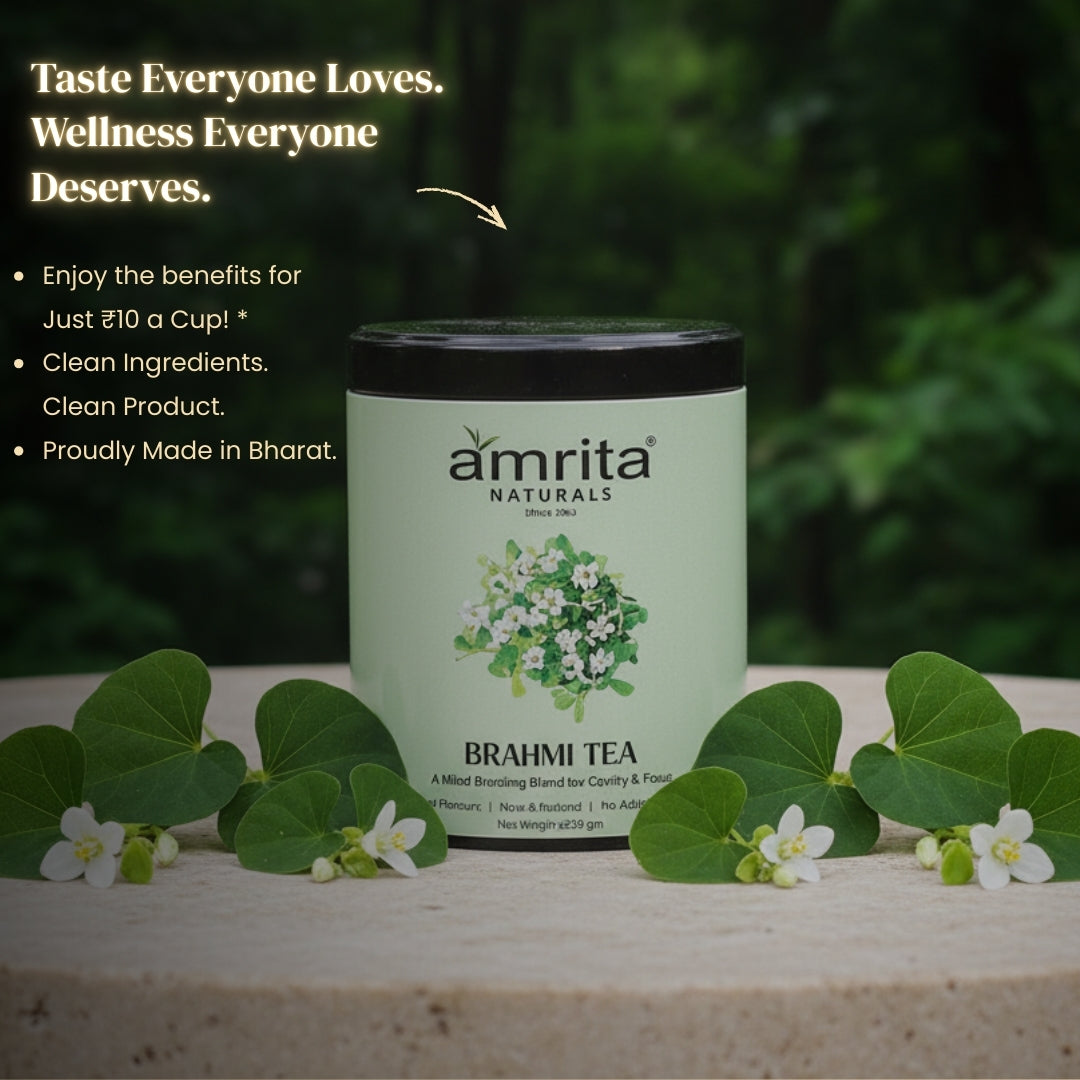 Brahmi Focus Herbal Tea Amrita Naturals