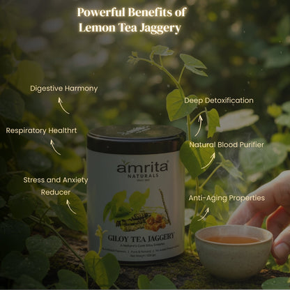 Giloy Jaggery Herbal Tea Amrita Naturals