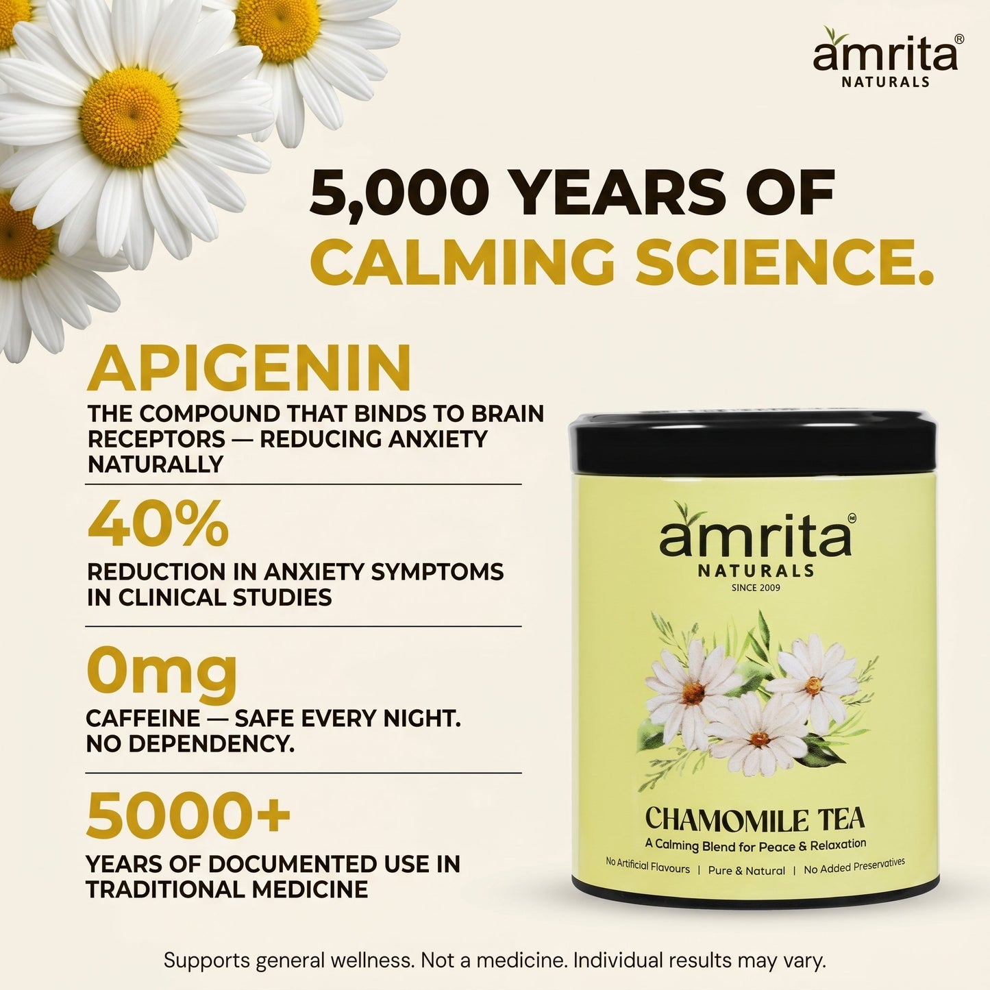 Chamomile Herbal Tea Amrita Naturals