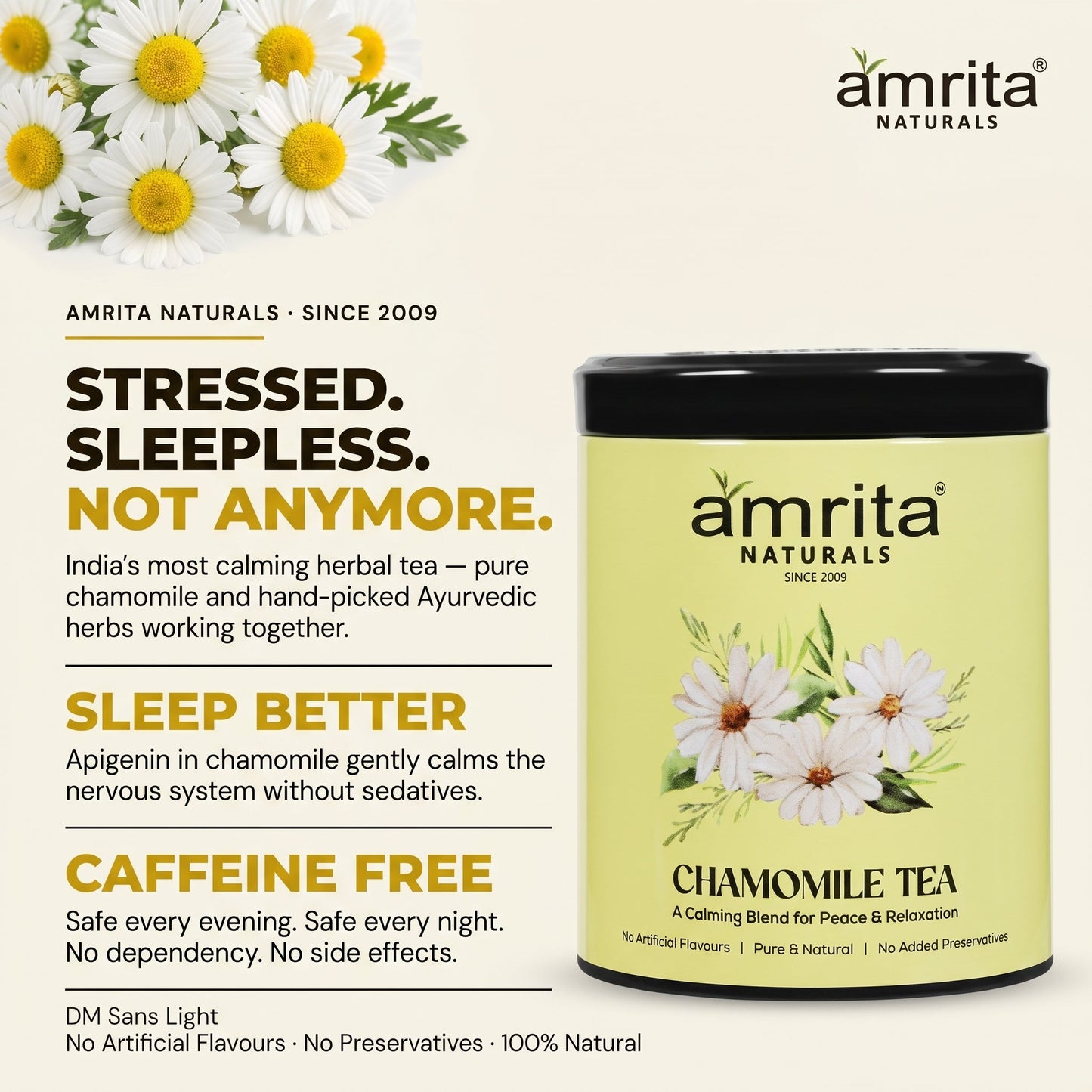 Chamomile Herbal Tea Amrita Naturals