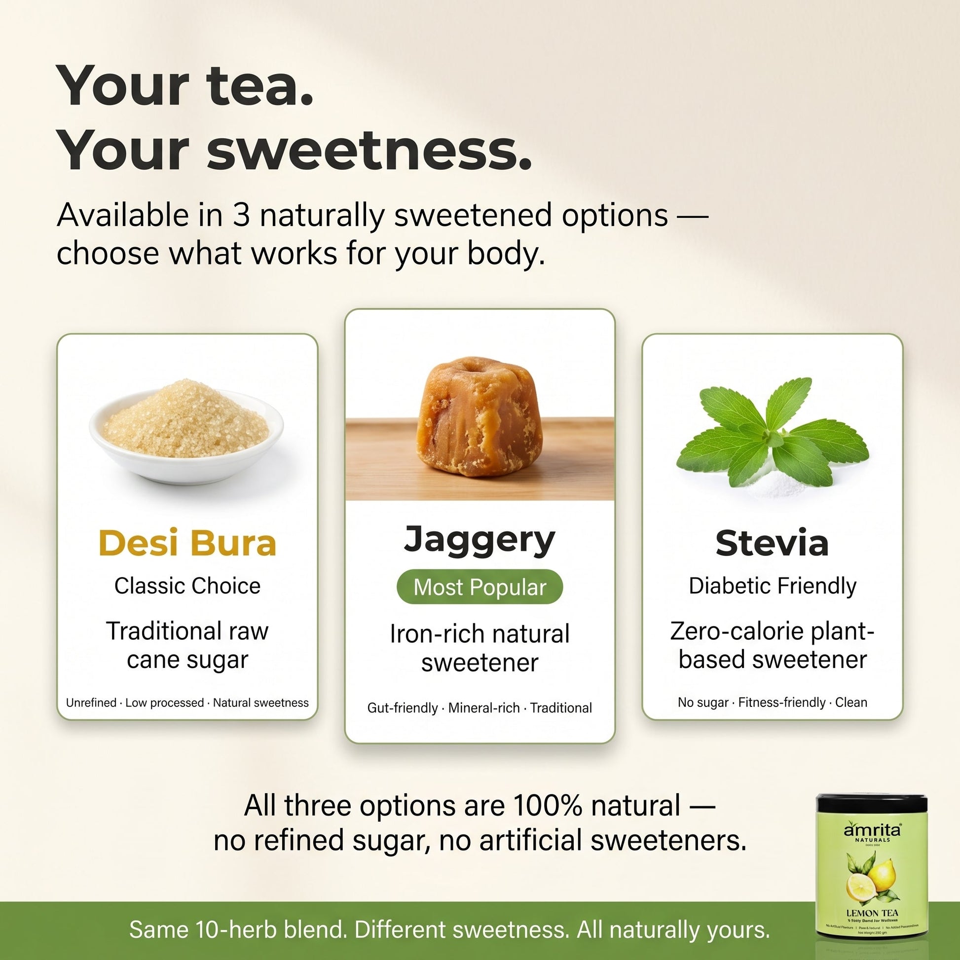 Lemon Herbal Daily Tea Amrita Naturals