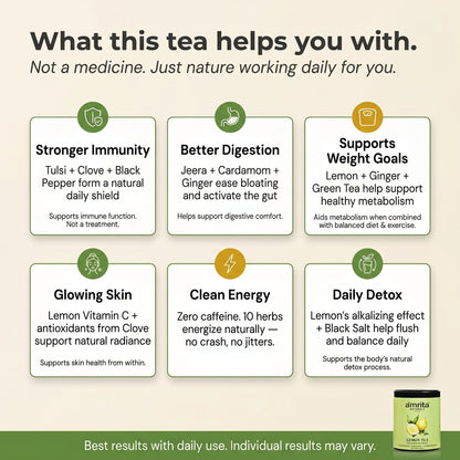 Lemon Herbal Daily Tea Amrita Naturals