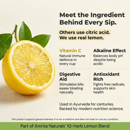 Lemon Herbal Daily Tea Amrita Naturals