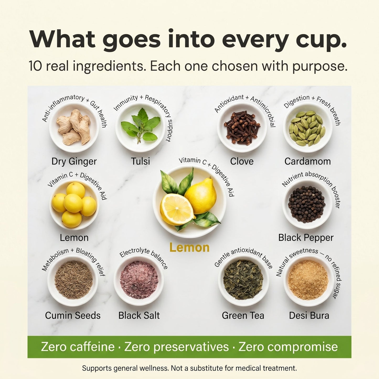 Lemon Herbal Daily Tea Amrita Naturals