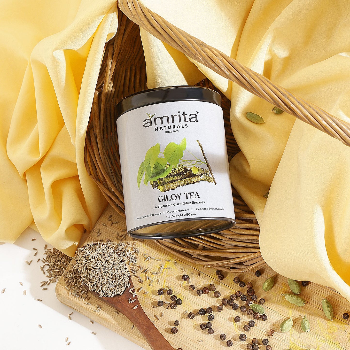 Amrita Naturals Giloy Tea- 250G Amrita Naturals