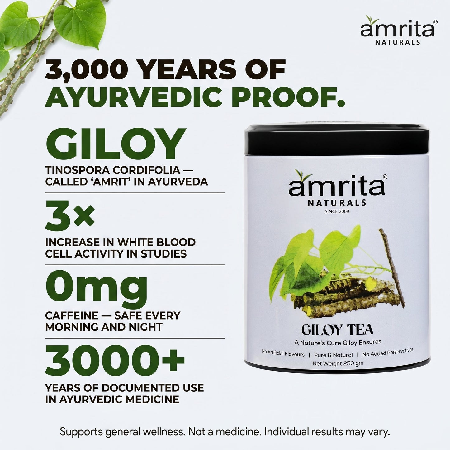 Giloy Herbal Tea 250G Amrita Naturals