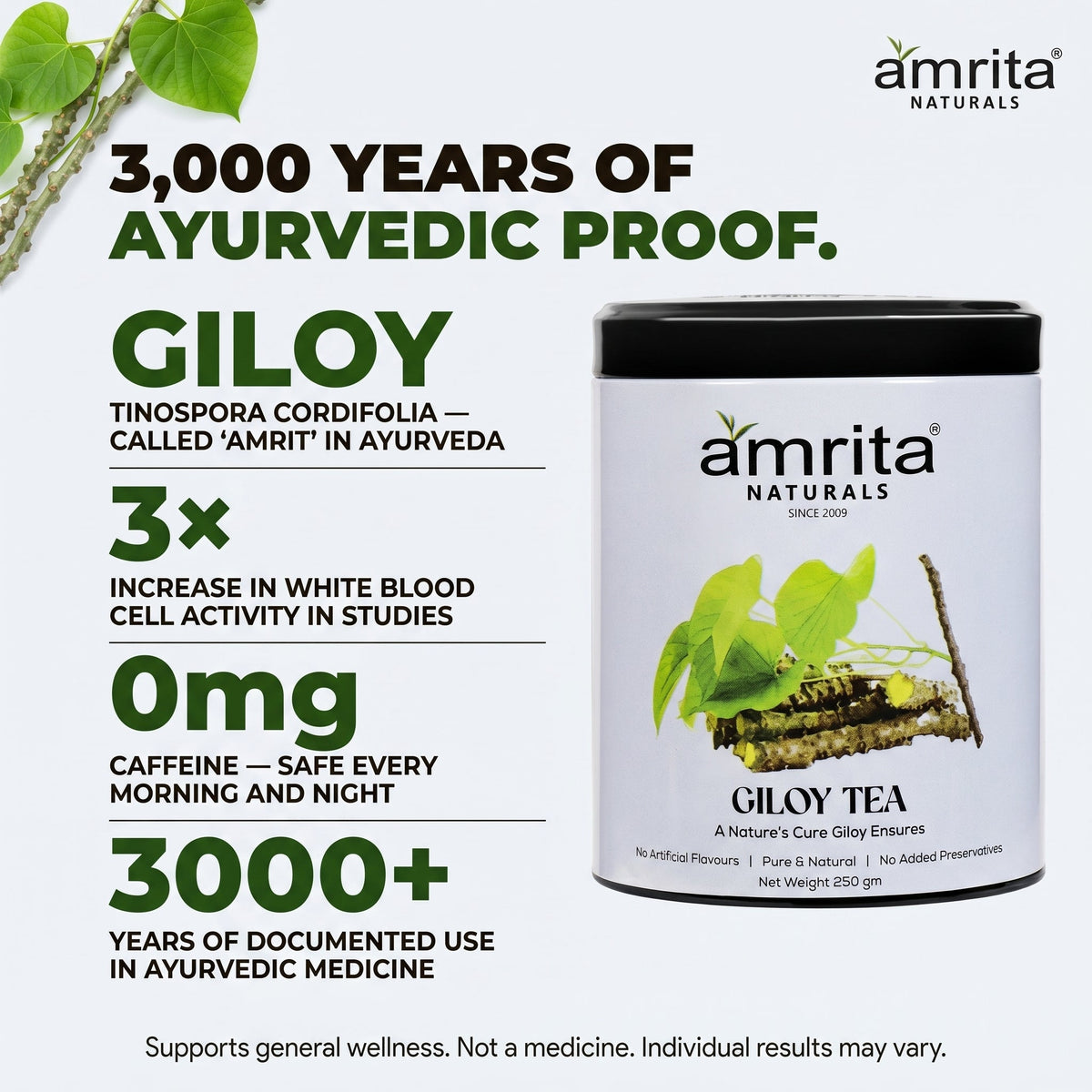 Giloy Herbal Tea 250G Amrita Naturals