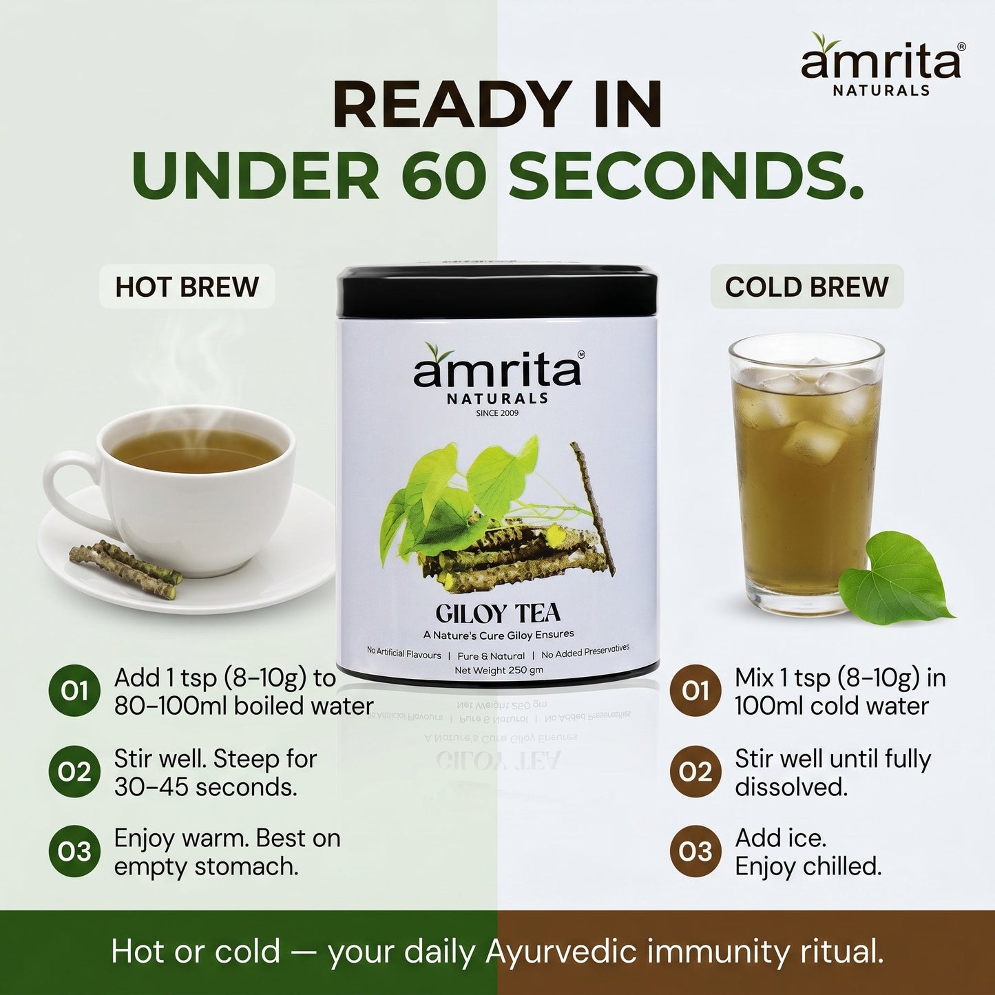 Giloy Herbal Tea 250G Amrita Naturals