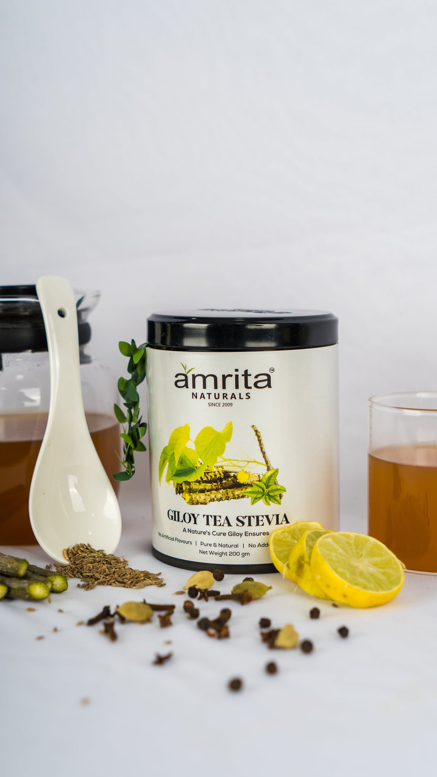 Giloy Tea With Stevia – 250G Amrita Naturals