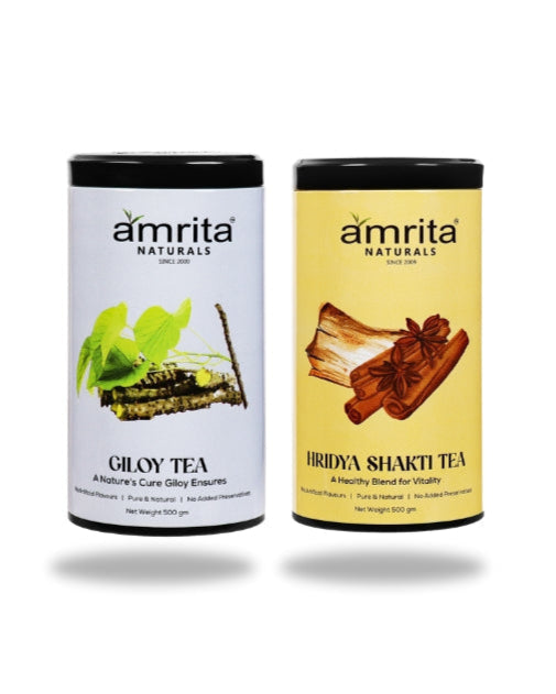 Healthy Life Giloy & HridyaShakti Combo 500G Amrita Naturals
