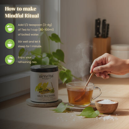 Giloy Stevia Herbal Tea Amrita Naturals