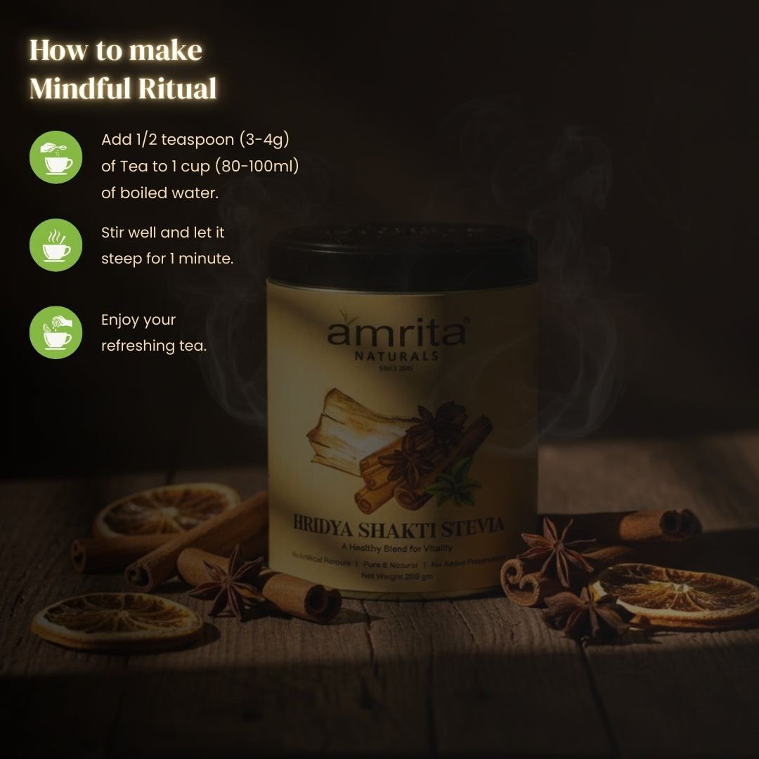 Hridya shakti tea with stevia 200g Amrita Naturals