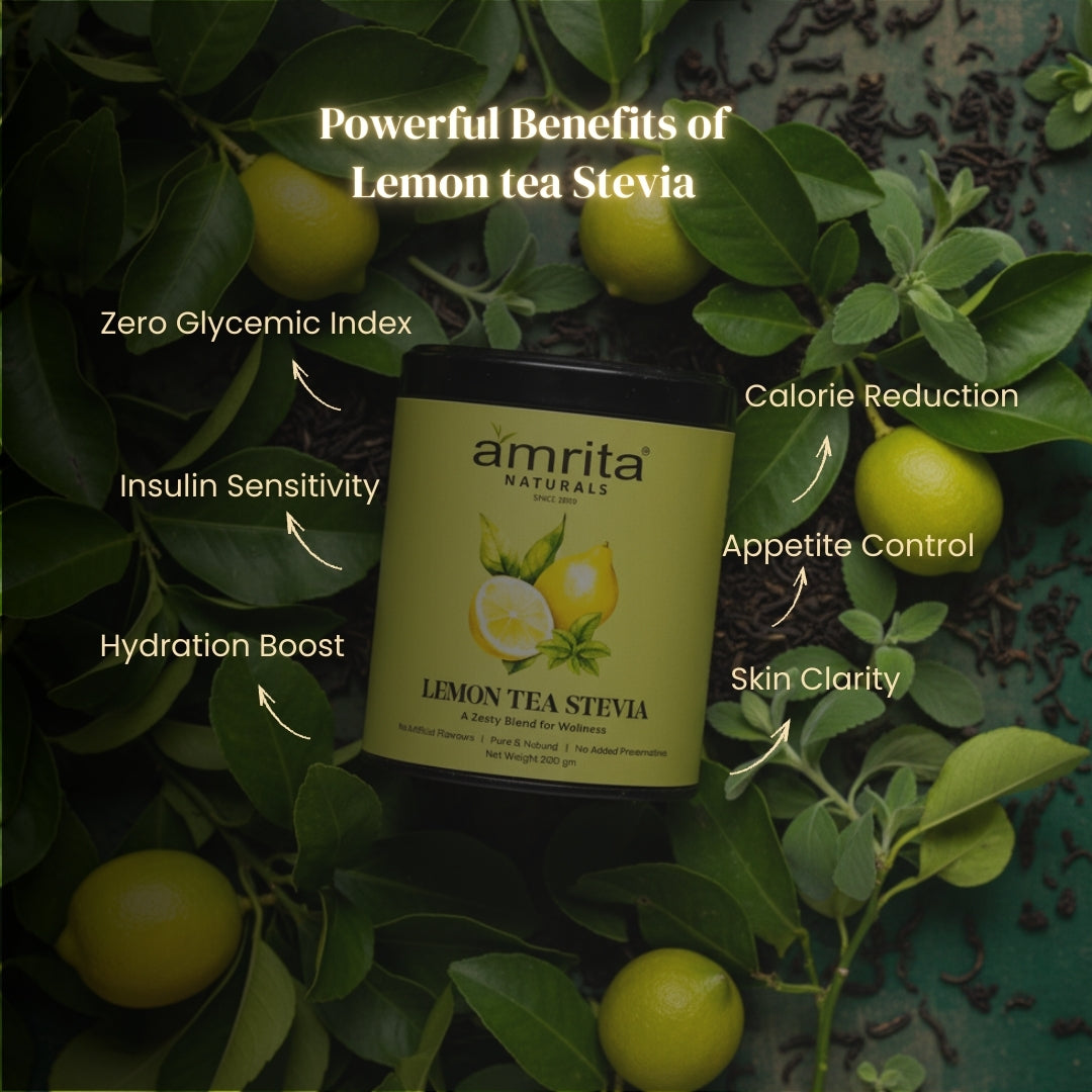 Lemon Stevia Herbal Tea Amrita Naturals