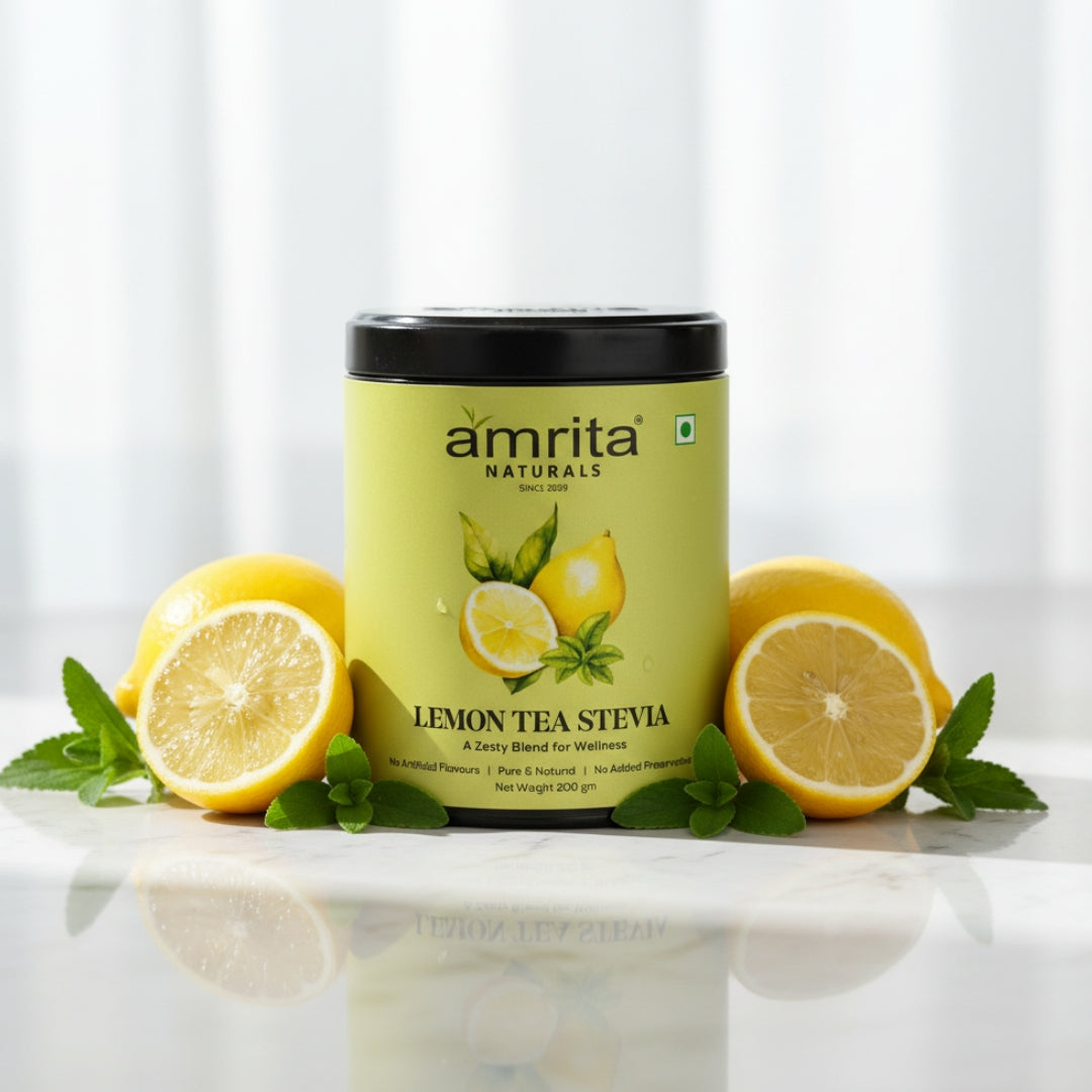 Lemon Stevia Herbal Tea Amrita Naturals