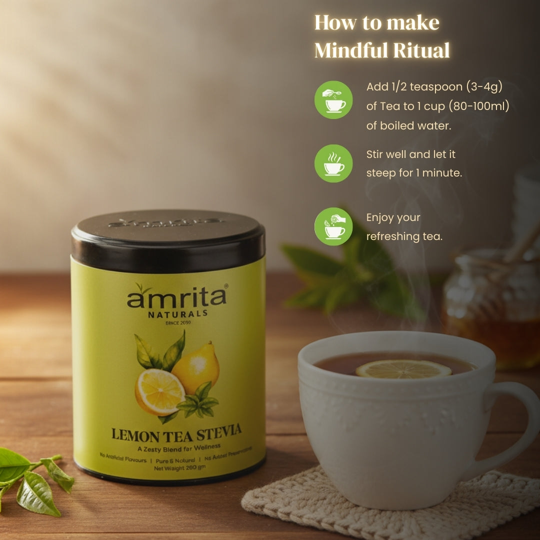 Lemon Stevia Herbal Tea Amrita Naturals