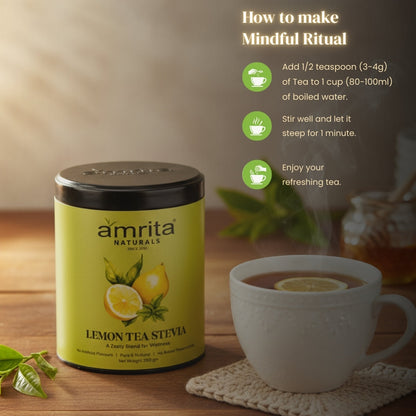 Lemon Stevia Herbal Tea Amrita Naturals