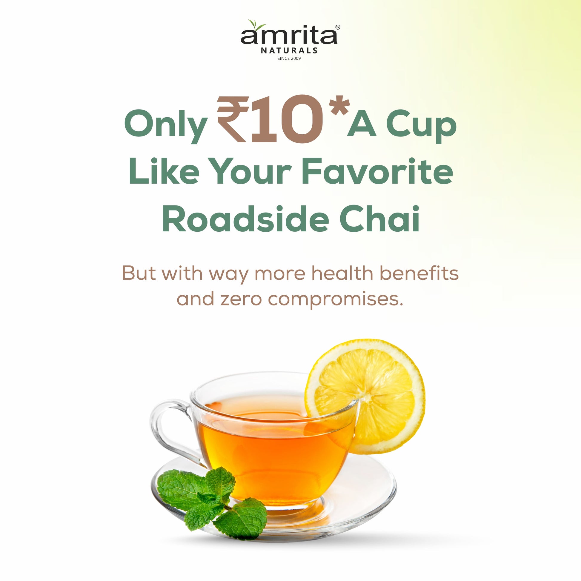 Amrita Natural’s Lemon Herbal Tea - 250 G Amrita Naturals
