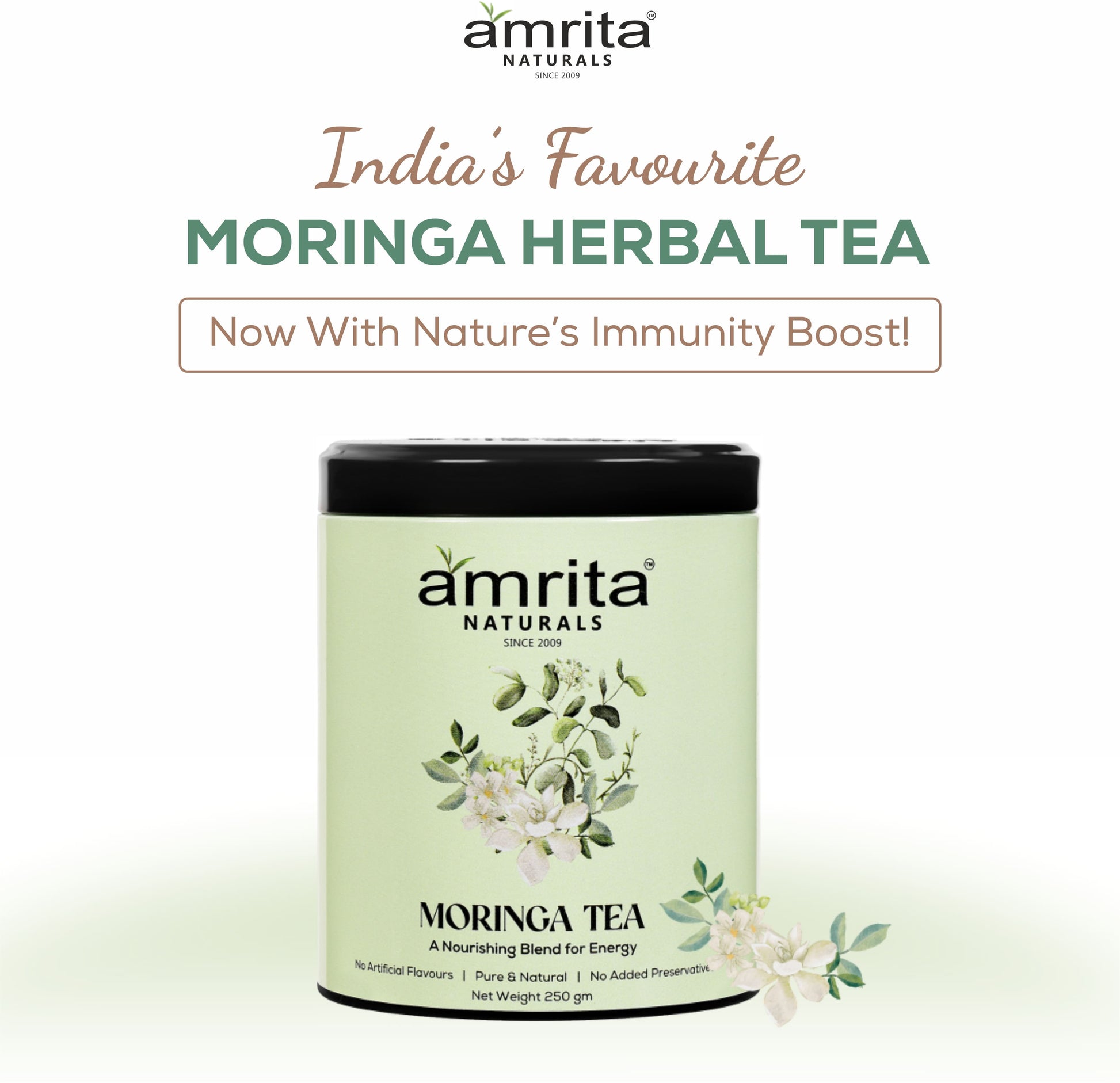 MORINGA HERBAL TEA Amrita Naturals
