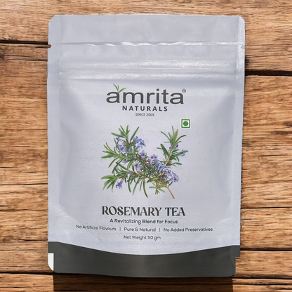 Herbal Trio- First in segment Lemon, Rosemary and Hridyashakti Herbal Tea 150g Amrita Naturals