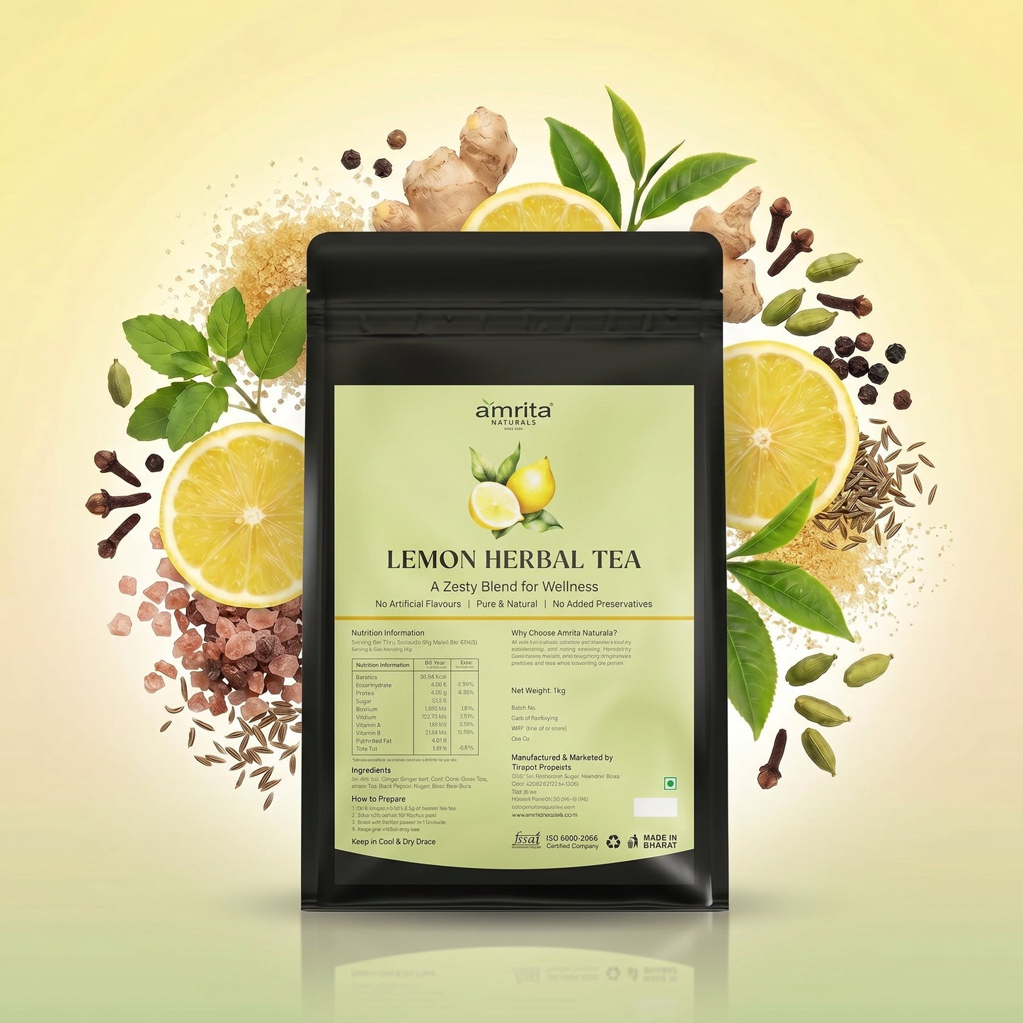 Lemon Herbal Daily Tea Amrita Naturals